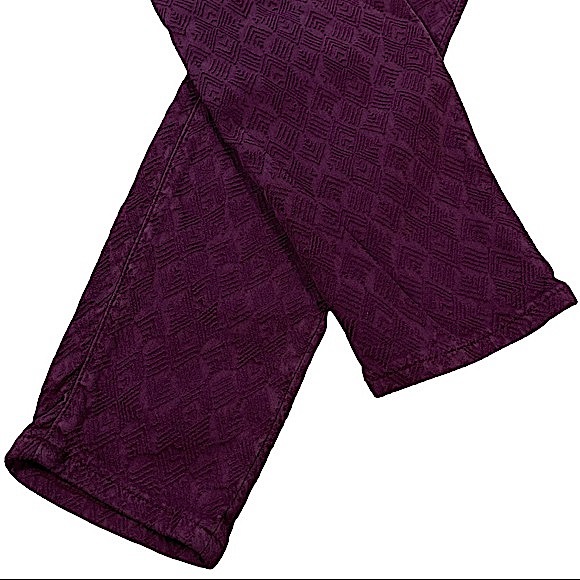 Pilcro & The Letterpress Script size 30 textured maroon skinny pants - Picture 6 of 16